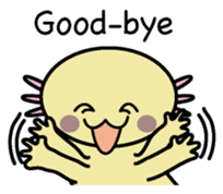 Golden Axolotl English version sticker #8643543