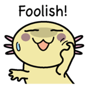 Golden Axolotl English version sticker #8643544