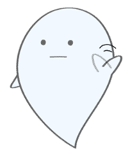 The ghost named Mon-chan sticker #8643619