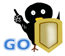 Little Blackbird small point 2 sticker #8645522