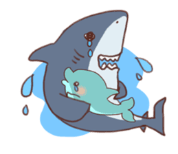 Shark &Whale shark &Talk sticker #8645624