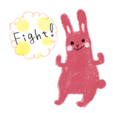 crayon rabbits sticker #8645829