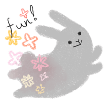 crayon rabbits sticker #8645834