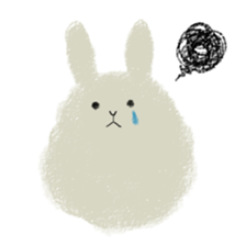 crayon rabbits sticker #8645842