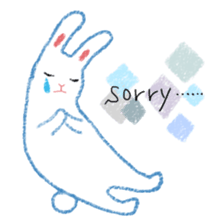 crayon rabbits sticker #8645846