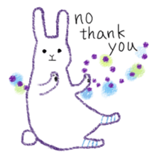 crayon rabbits sticker #8645848