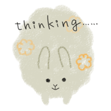crayon rabbits sticker #8645854