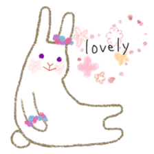 crayon rabbits sticker #8645856