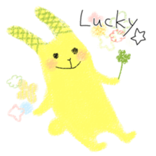 crayon rabbits sticker #8645857