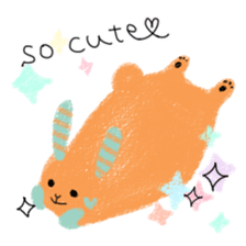 crayon rabbits sticker #8645858