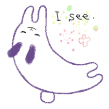crayon rabbits sticker #8645860