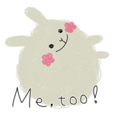 crayon rabbits sticker #8645861