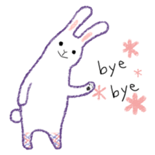 crayon rabbits sticker #8645865