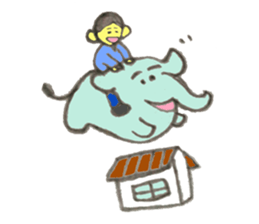 Good child elephant sticker #8646091