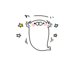 Cute seal as rice cake sticker #8646828