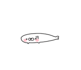 Cute seal as rice cake sticker #8646831