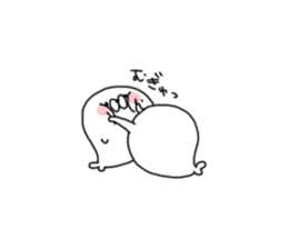 Cute seal as rice cake sticker #8646846