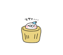 Cute seal as rice cake sticker #8646850