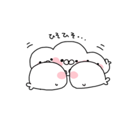 Cute seal as rice cake sticker #8646860