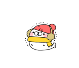 Cute seal as rice cake sticker #8646863
