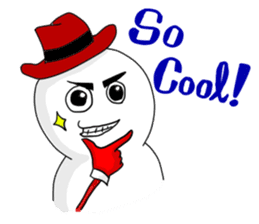 Emotions of Cool Snowman sticker #8646948