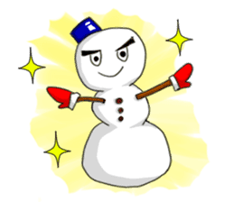 Emotions of Cool Snowman sticker #8646954