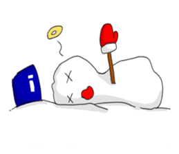 Emotions of Cool Snowman sticker #8646962