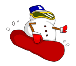 Emotions of Cool Snowman sticker #8646974