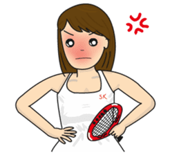 Beautiful Tennis Girl sticker #8647033