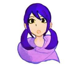 twin tailed girls 2 sticker #8647306