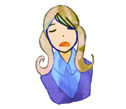 twin tailed girls 2 sticker #8647314