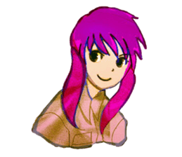 twin tailed girls 2 sticker #8647315