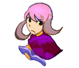 twin tailed girls 2 sticker #8647320