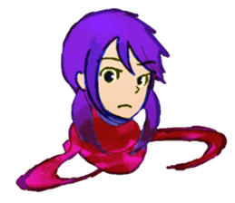 twin tailed girls 2 sticker #8647322