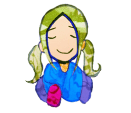 twin tailed girls 2 sticker #8647325