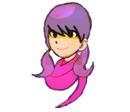 twin tailed girls 2 sticker #8647330