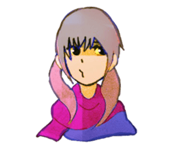 twin tailed girls 2 sticker #8647340