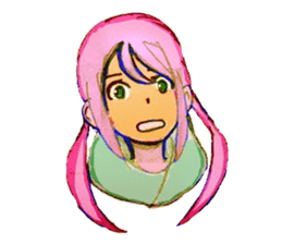 twin tailed girls 2 sticker #8647342