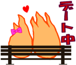 A bonfire Sticker sticker #8647570