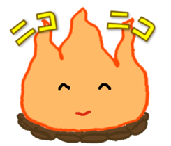 A bonfire Sticker sticker #8647573