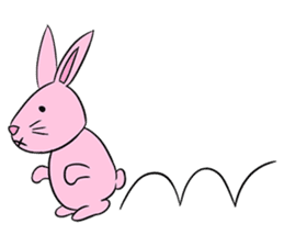 Funny Bunny Rabbit sticker #8647749
