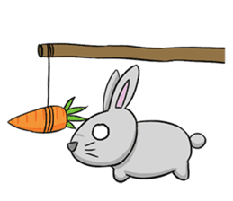Funny Bunny Rabbit sticker #8647750