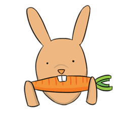 Funny Bunny Rabbit sticker #8647751