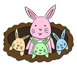 Funny Bunny Rabbit sticker #8647759
