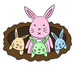 Funny Bunny Rabbit sticker #8647759