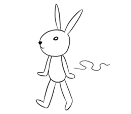 Funny Bunny Rabbit sticker #8647768