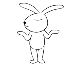 Funny Bunny Rabbit sticker #8647769