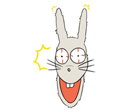 Funny Bunny Rabbit sticker #8647774