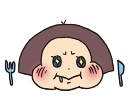 precocious young girl sticker #8648468