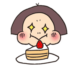 precocious young girl sticker #8648469